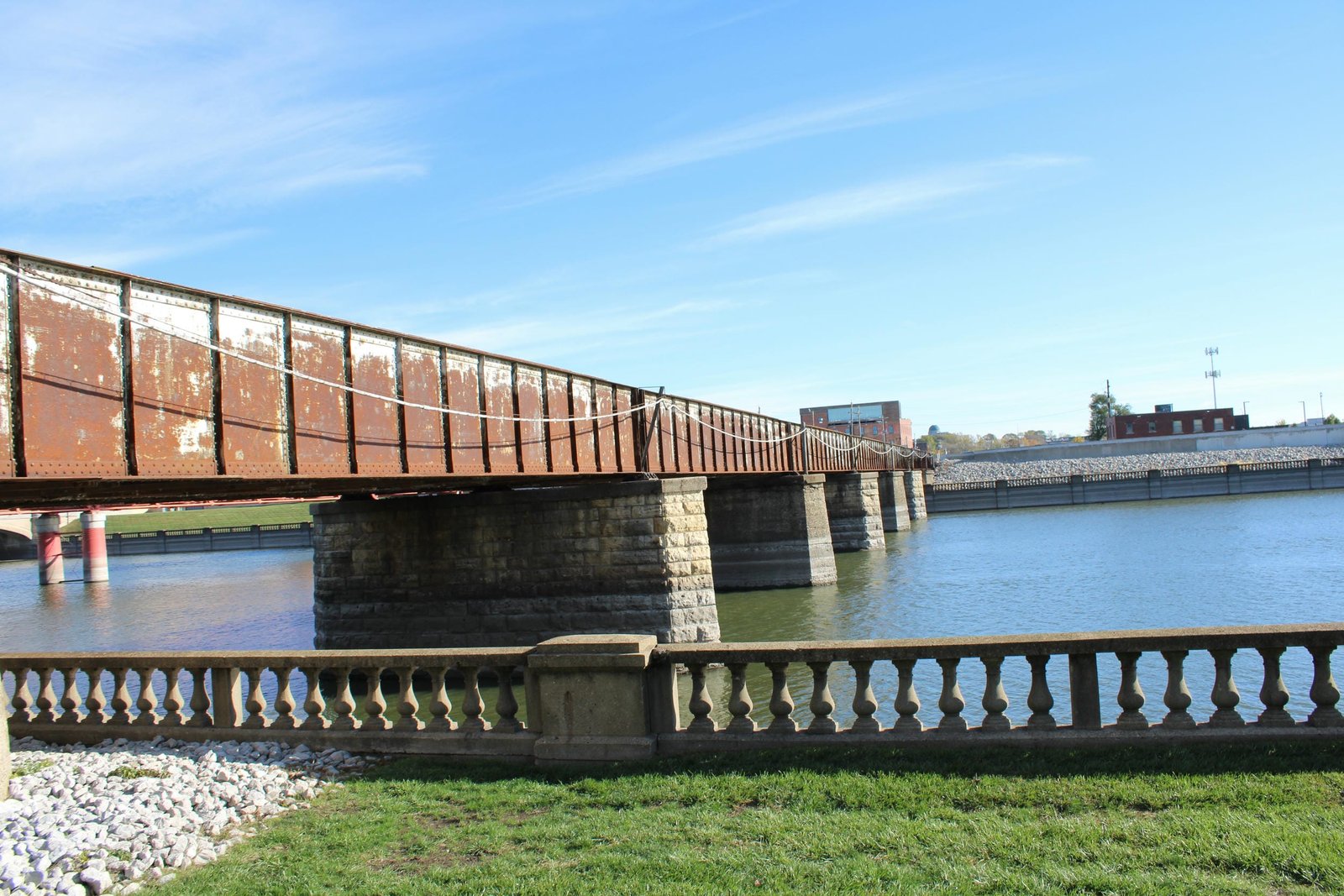 Looking east